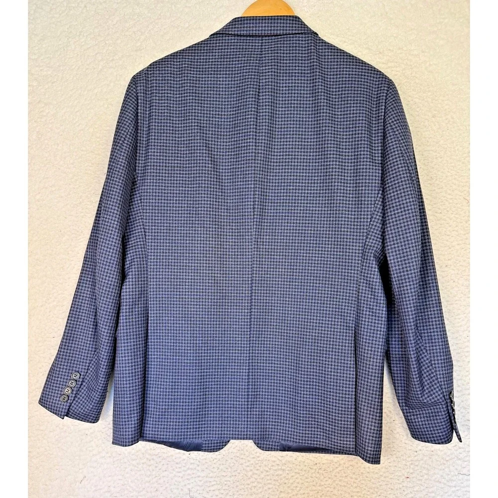Lauren Ralph Lauren Sport Blazer Mens 42‎ Blue Herringbone Tweed Business Work